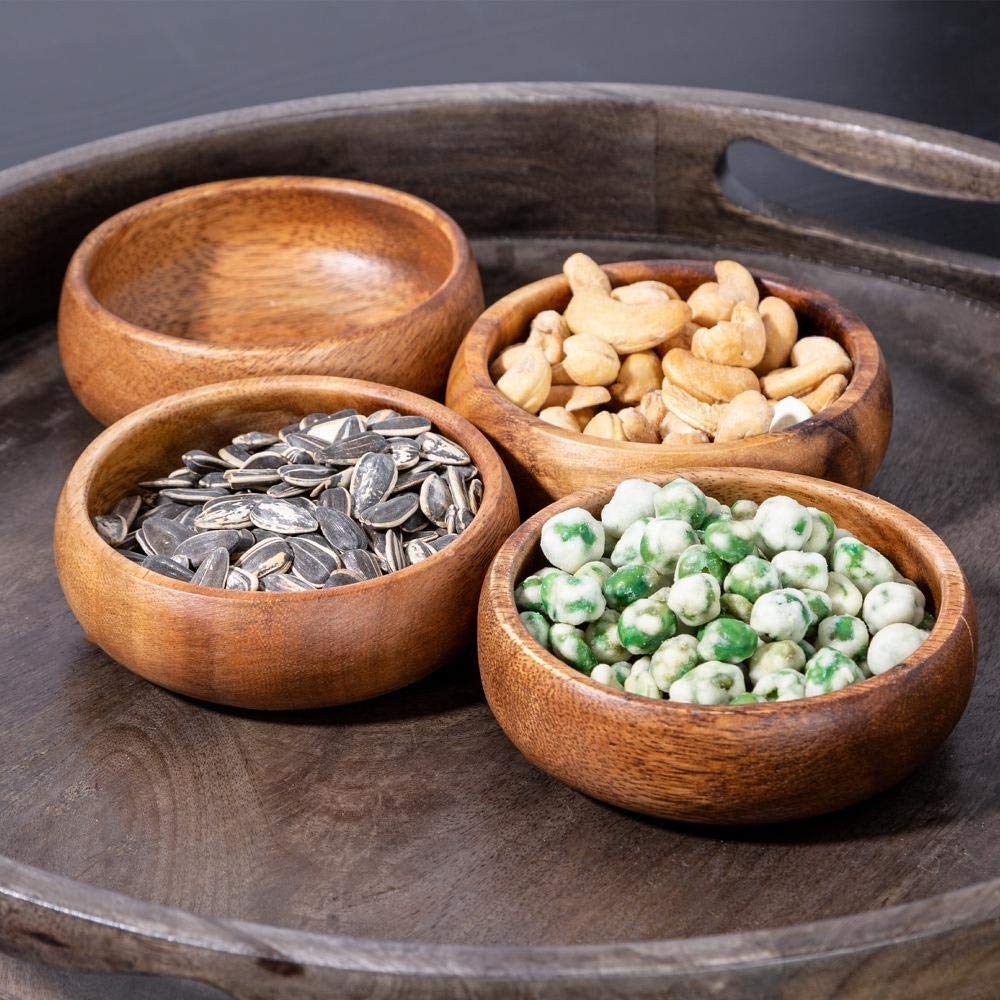 Natural Acacia Wooden Bowls - From Where - 