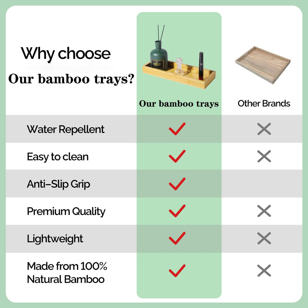 Natural Bamboo Vanity Tray - From Where - 