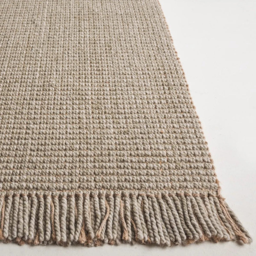 Natural Fiber Flat Weave Rug - Grey - From Where Finds - 