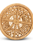 Natural Finished Rattan End Table - From Where - 