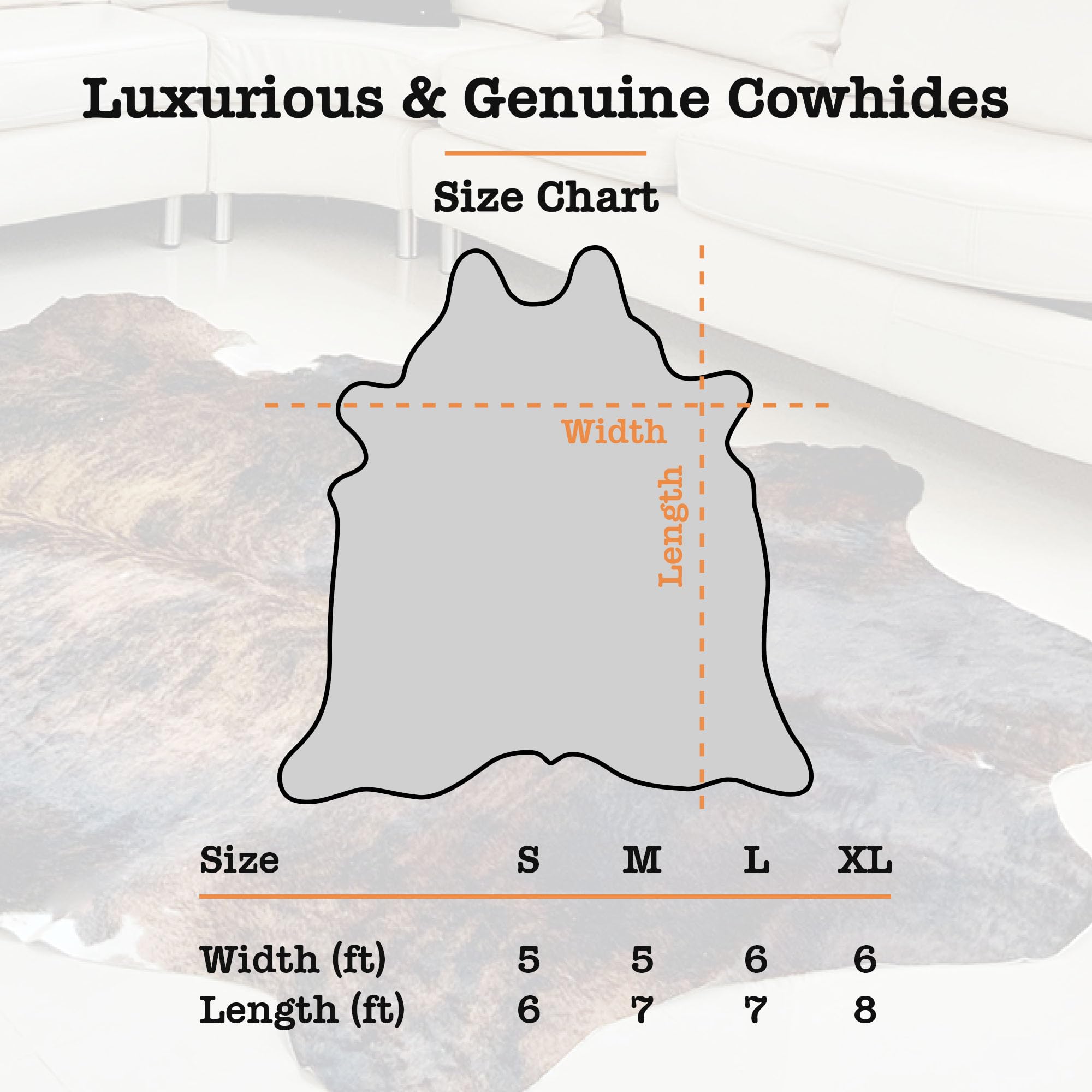 Natural Leather Genuine Cowhide Rug - From Where - 
