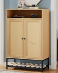 Natural Rattan 7 - Tier Shoe Cabinet - From Where - 