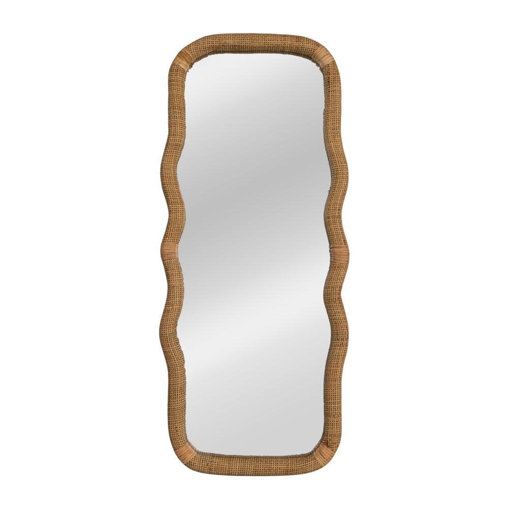 Natural Rattan Wavy Mirror - From Where - 