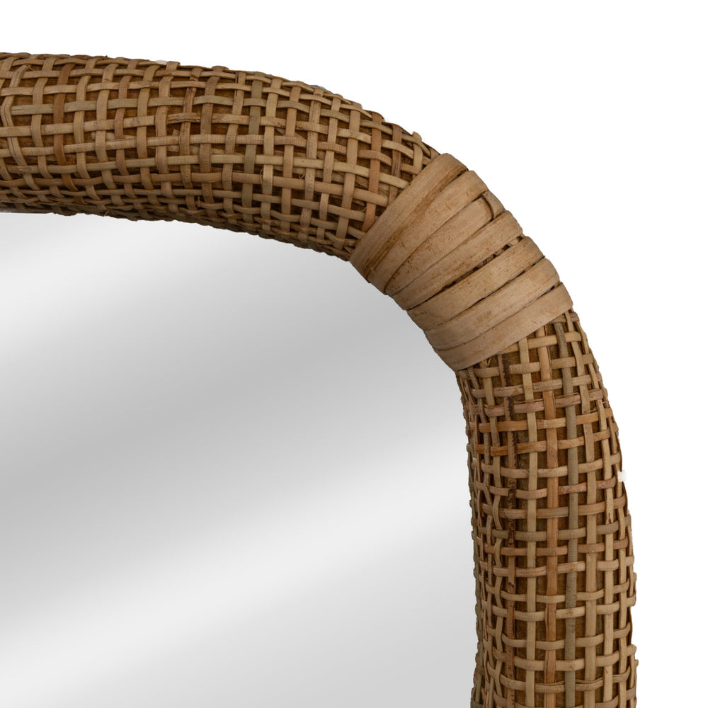 Natural Rattan Wavy Mirror - From Where - 
