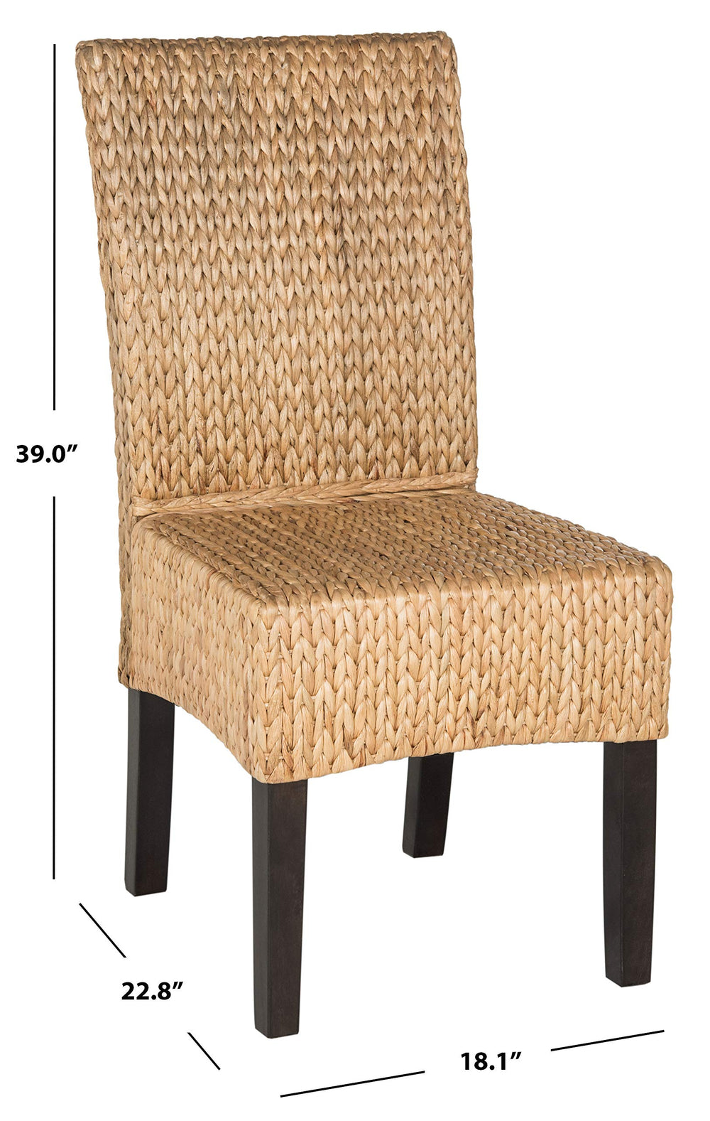 Natural Wicker Dining Chair (Set of 2) - From Where - 