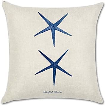 Nautical Beach Pillow Covers (Set of 4) - From Where - 