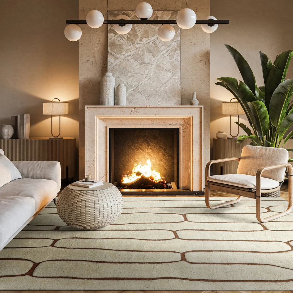 Nazco Abstract New Zealand Wool Rug - From Where Finds - 