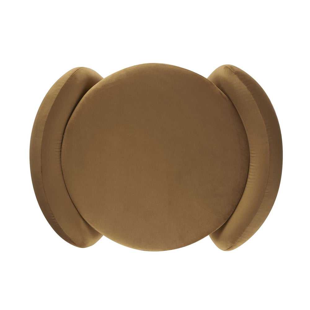Nebula Upholstered Velvet Ottoman - From Where - 