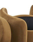 Nebula Upholstered Velvet Ottoman - From Where - 