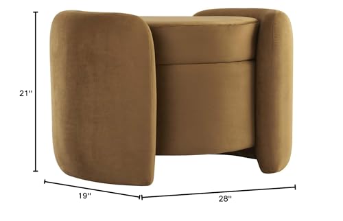 Nebula Upholstered Velvet Ottoman - From Where - 