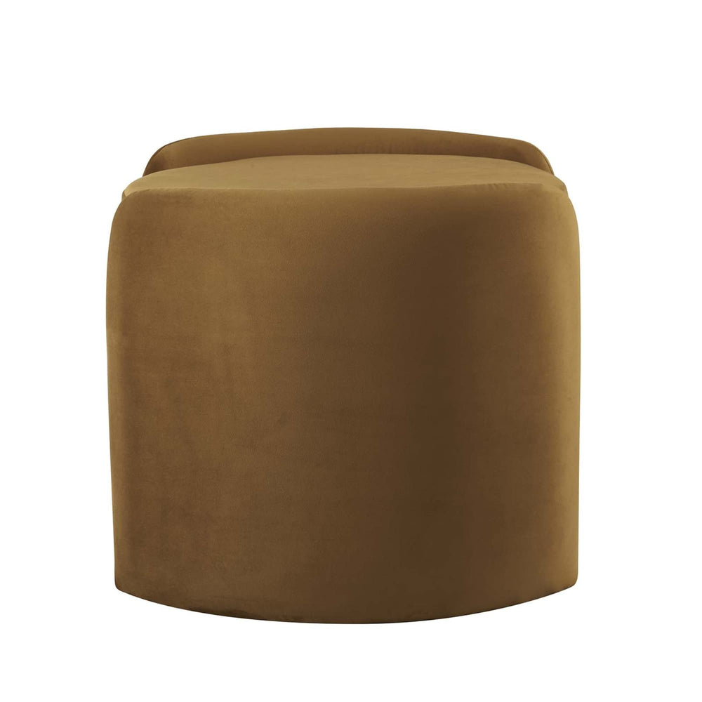 Nebula Upholstered Velvet Ottoman - From Where - 