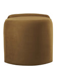 Nebula Upholstered Velvet Ottoman - From Where - 