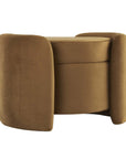 Nebula Upholstered Velvet Ottoman - From Where - 