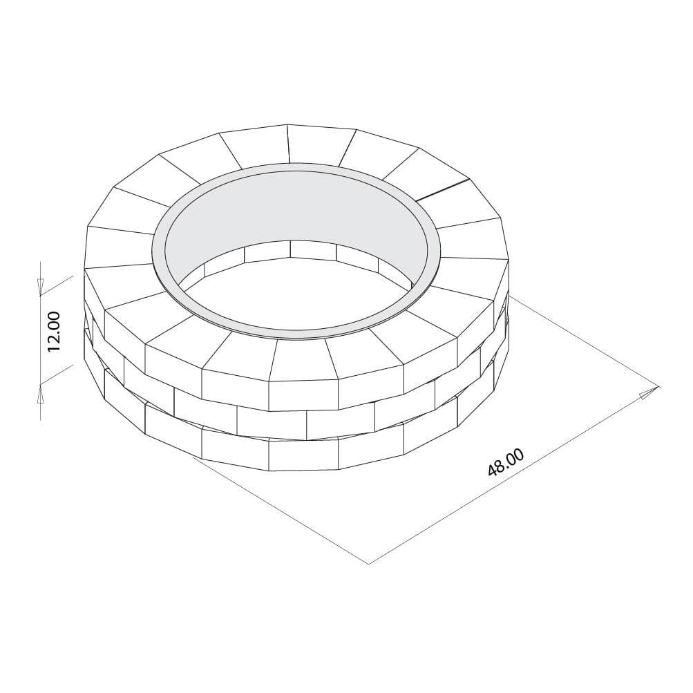 Necessories Grand Fire Pit Kit - From Where - 