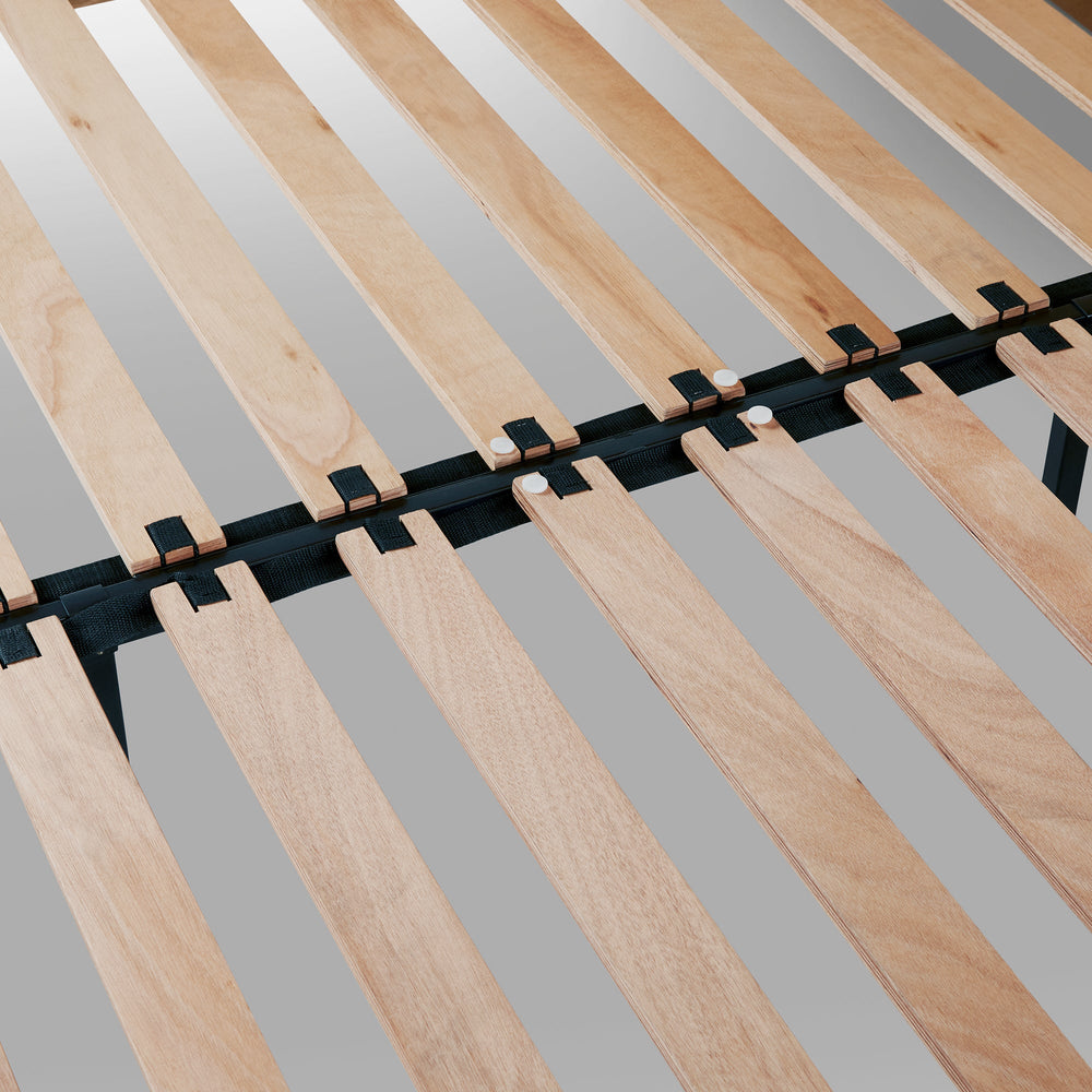 Nera King Low Profile Bed with Nightstands Set - Walnut - From Where - Bedroom