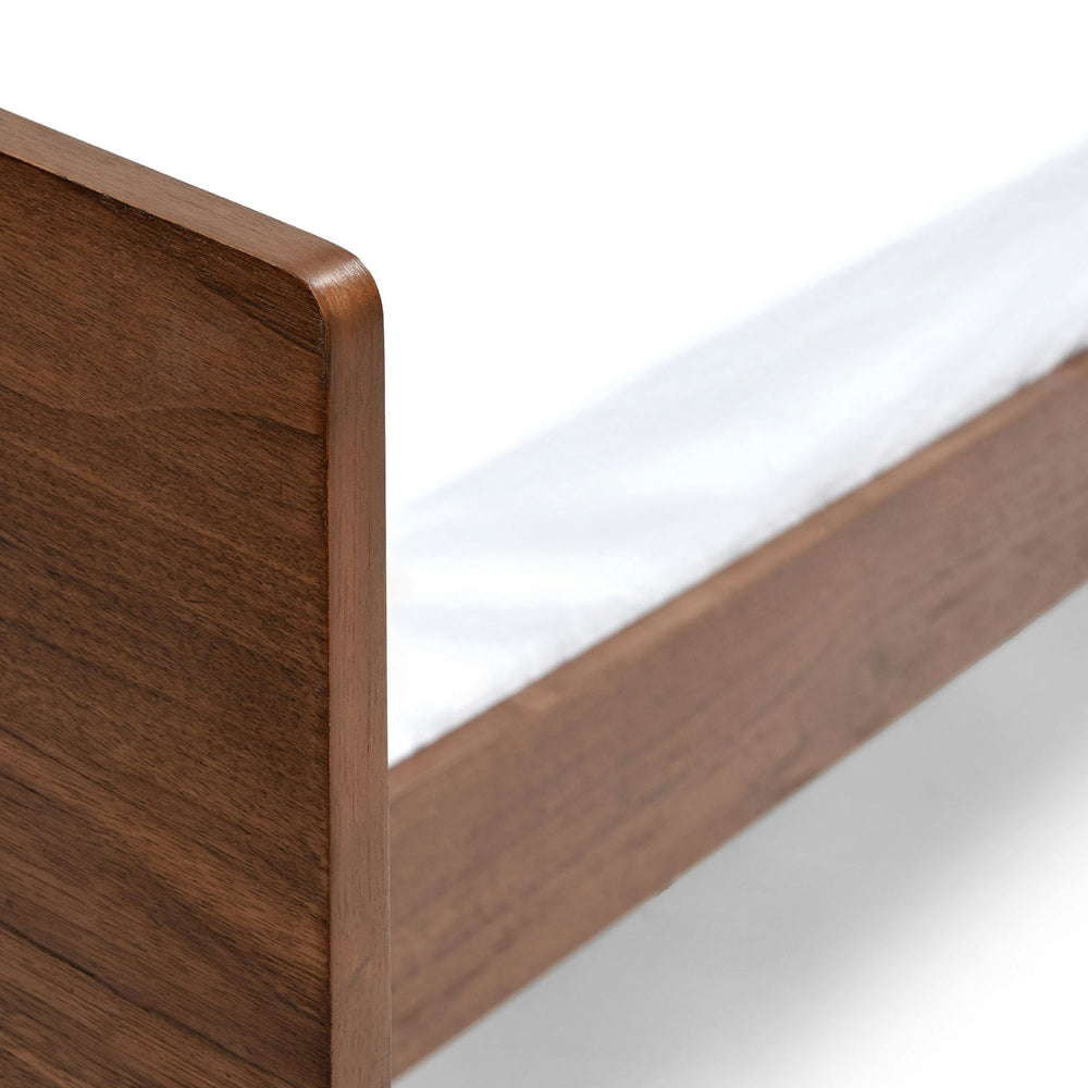 Nera King Low Profile Bed with Nightstands Set - Walnut - From Where - Bedroom