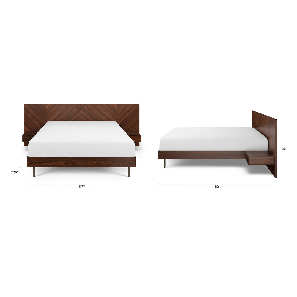 Nera Low Profile Bed with Nightstands Set - From Where Finds - Bedroom