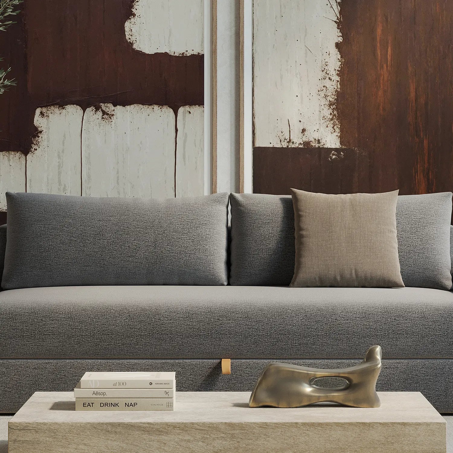 Nest with Arms Storage Sofa Bed (Queen) - From Where Finds - 