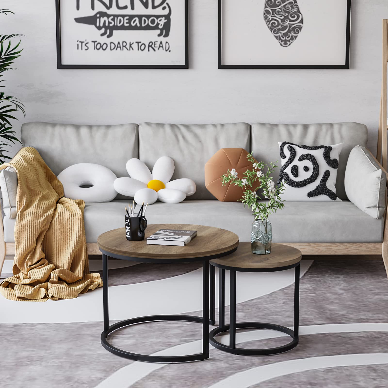 Nesting Coffee Table Set of 2 - From Where - 