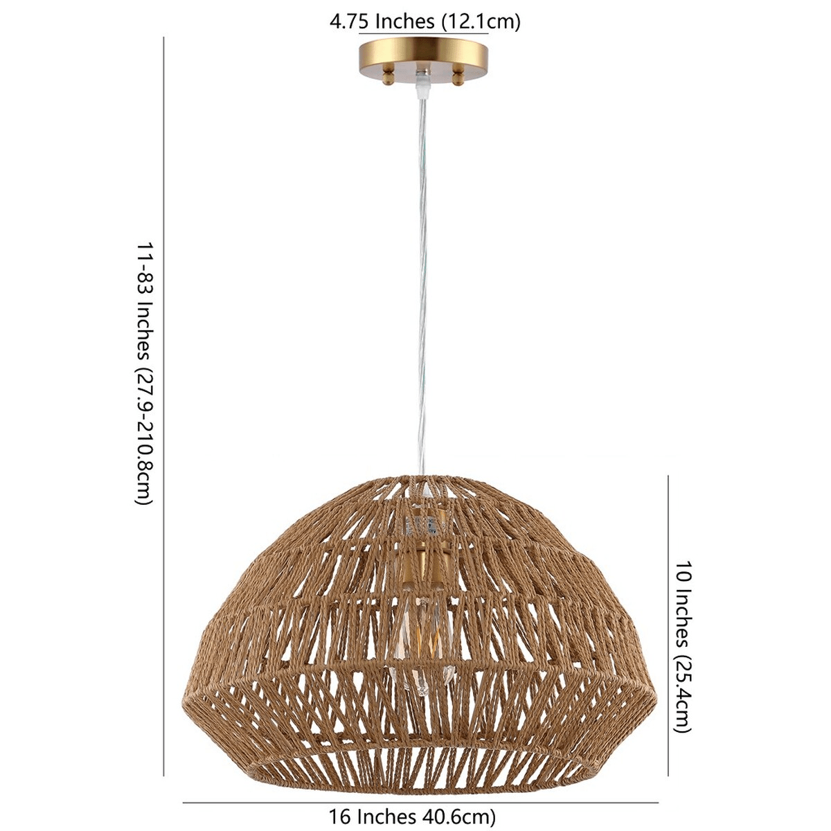 Niamh Rattan Pendant Light - From Where Finds - 