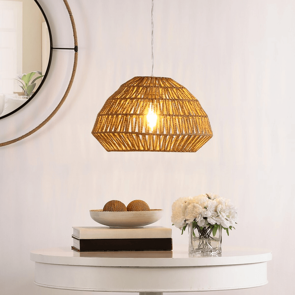 Niamh Rattan Pendant Light - From Where Finds - 
