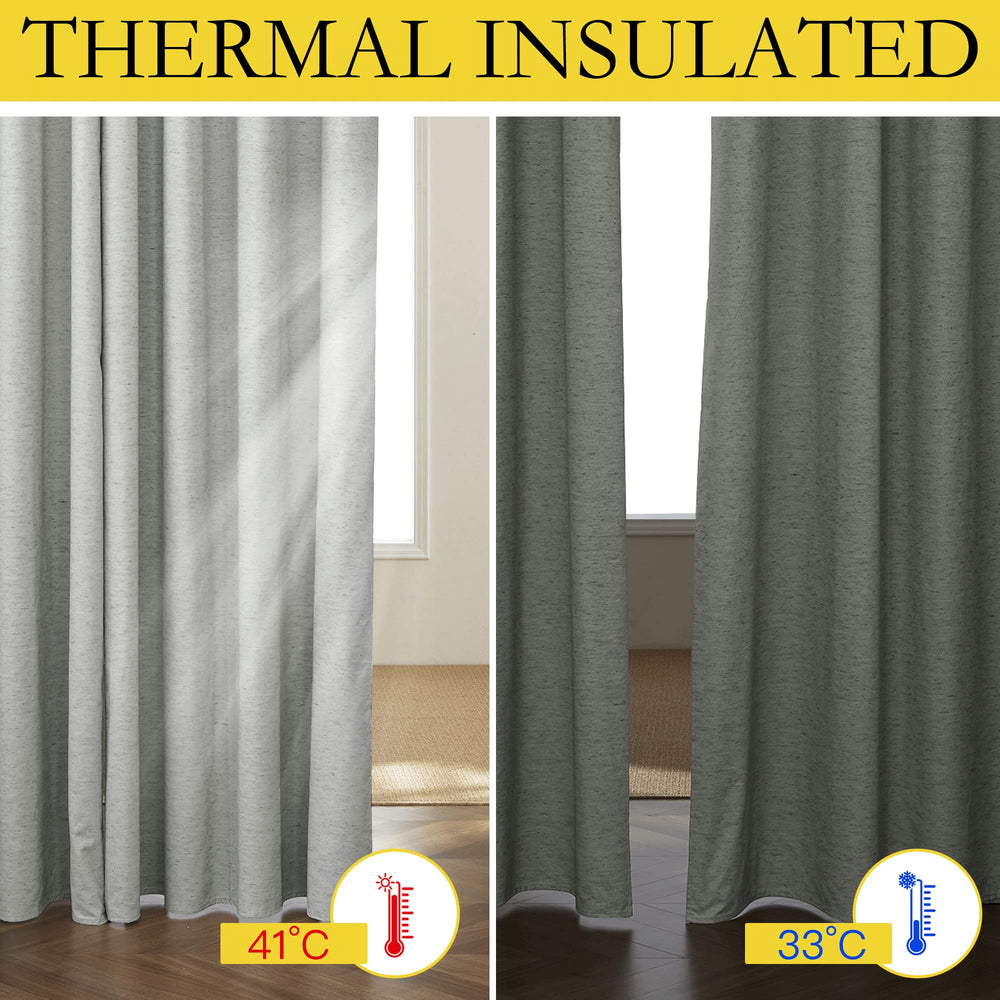NICETOWN Grey Curtain Panels - From Where - 