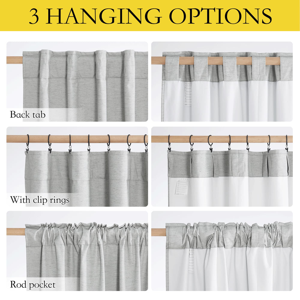 NICETOWN Grey Curtain Panels - From Where - 