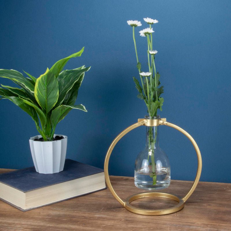 Nicol Brass Table Vase - From Where - 