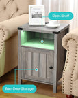 Nightstand Table with Charging Station - From Where - 