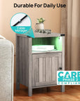 Nightstand Table with Charging Station - From Where - 