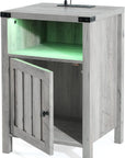 Nightstand Table with Charging Station - From Where - 