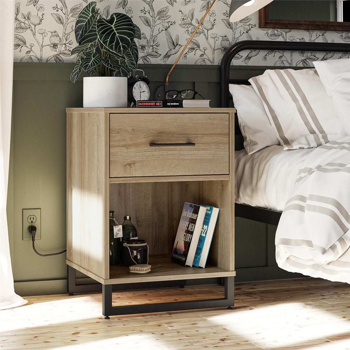 Nightstand with 1 Drawer - From Where - 