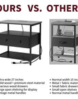 Nightstand with Charging Station (Set of 2) - From Where - 
