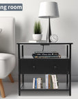 Nightstand with Charging Station (Set of 2) - From Where - 
