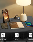 Nightstand with Charging Station (Set of 2) - From Where - 