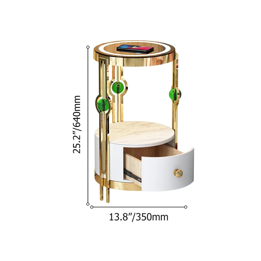 Nightstand with LED Light - From Where - 