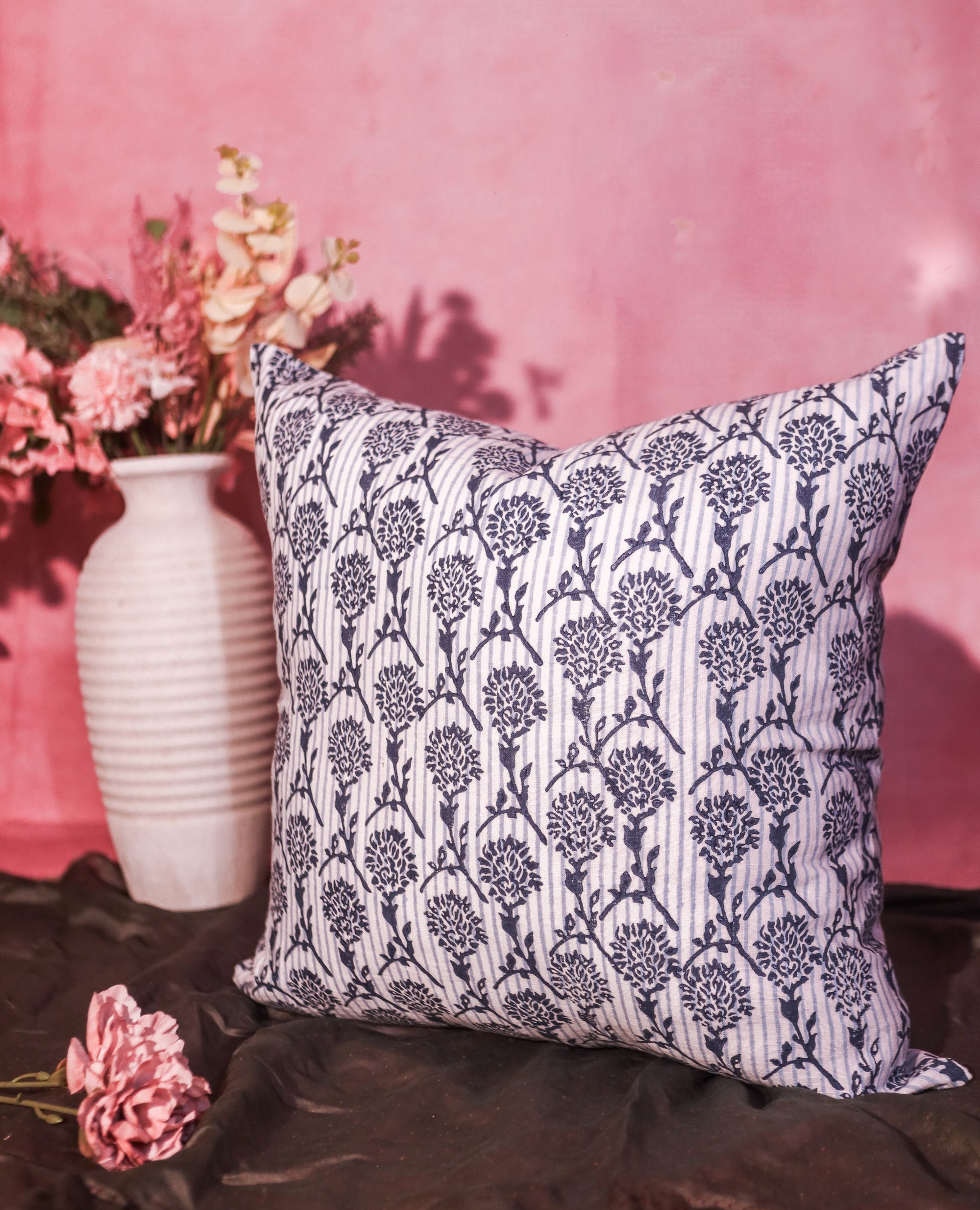 Nikhar Pure Linen Throw Pillow Cover - From Where Finds - 