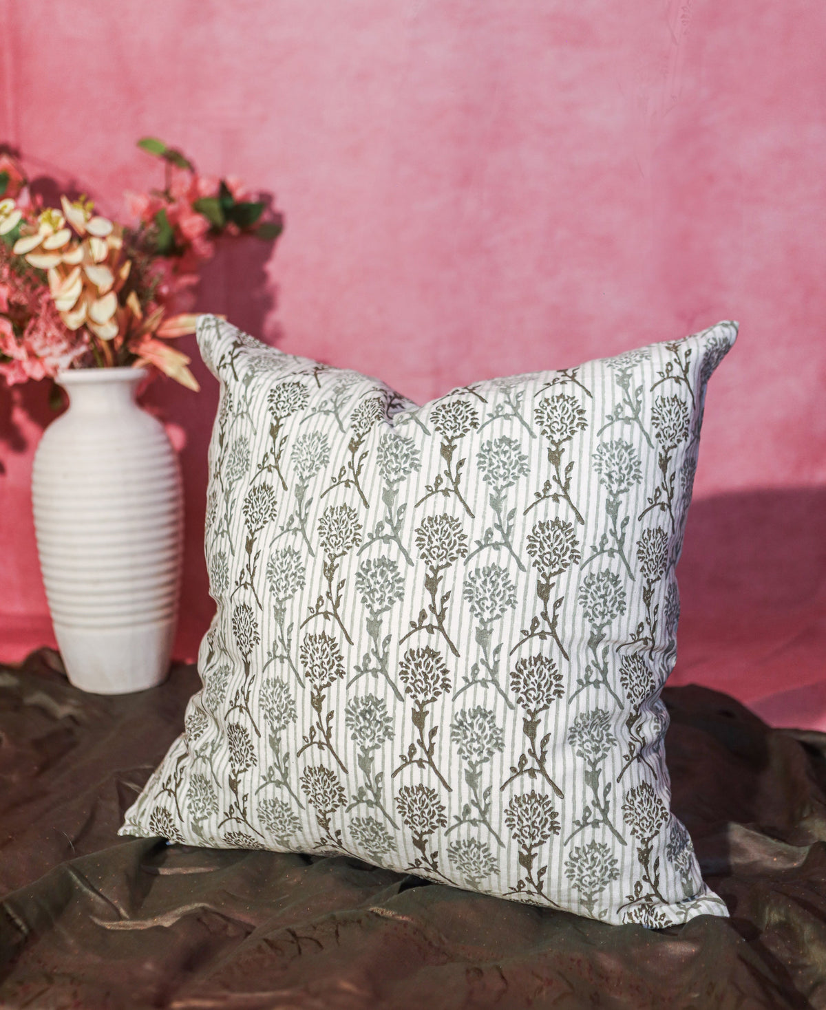 Nikhar Pure Linen Throw Pillow Cover - From Where Finds - 