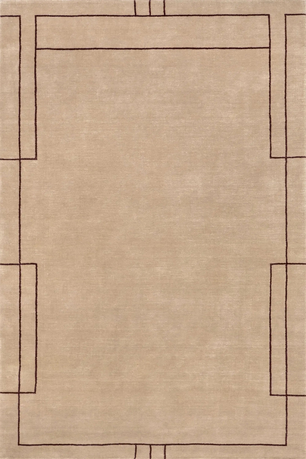 Nile Bordered Wool - Blend Rug - From Where Finds - 