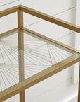 Nola Metal & Glass Bar Cart - From Where - 