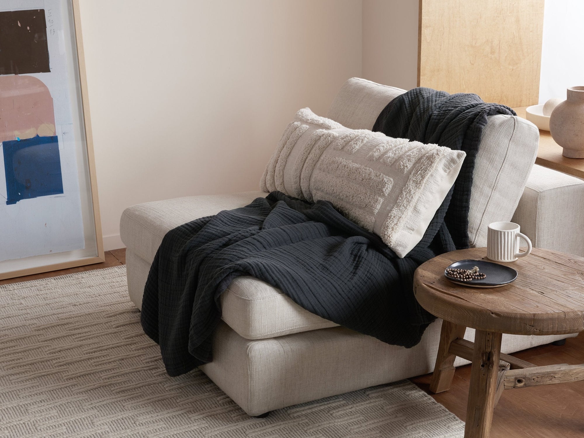 Nomad Lumbar Pillow Cover (Beige) - From Where - 