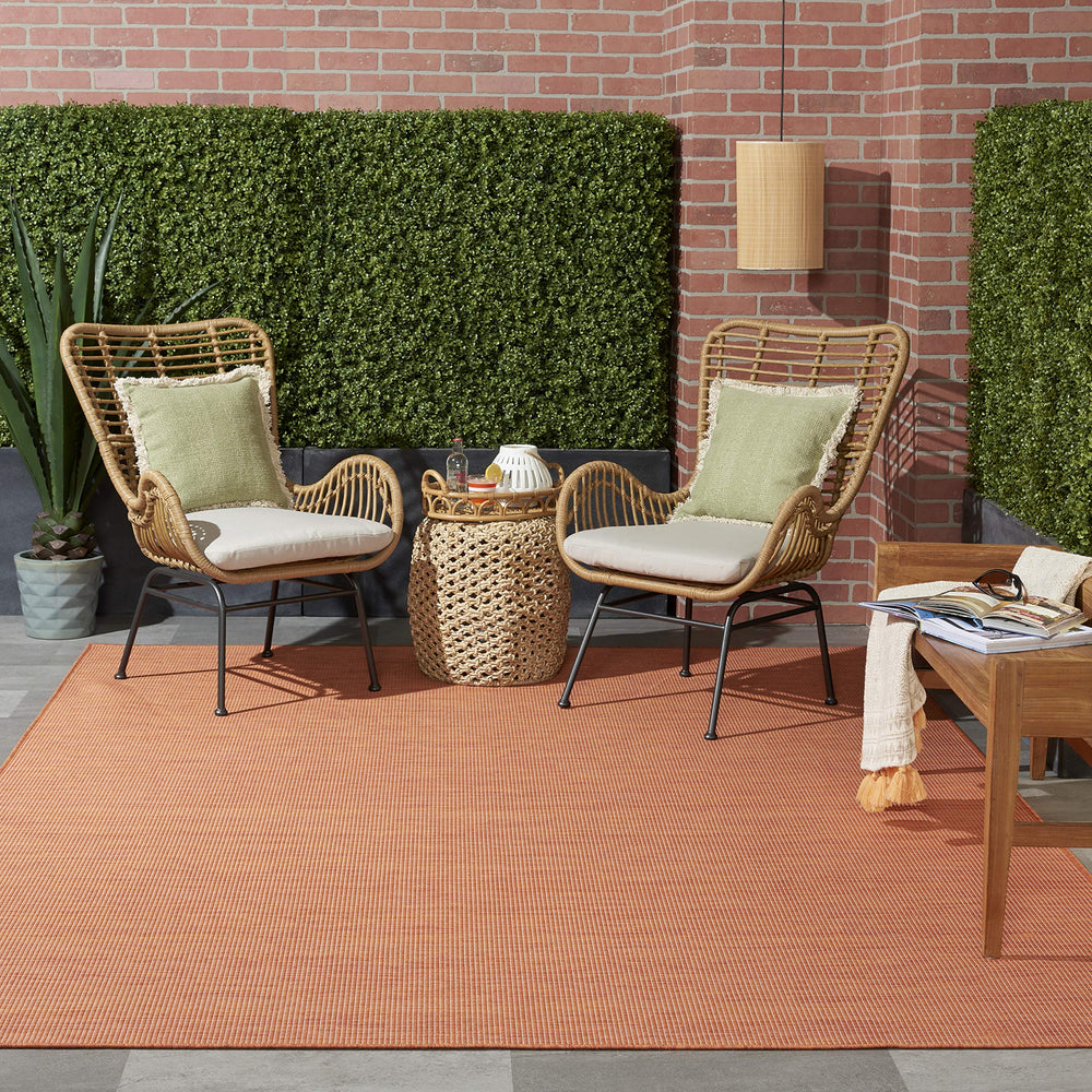 Non Shedding Terracotta Area Rug - From Where - 