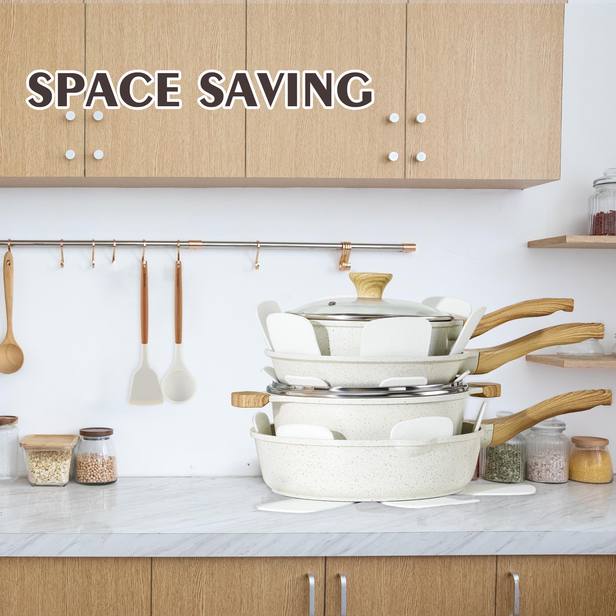 Nonstick Ceramic Cookware Set - From Where - 