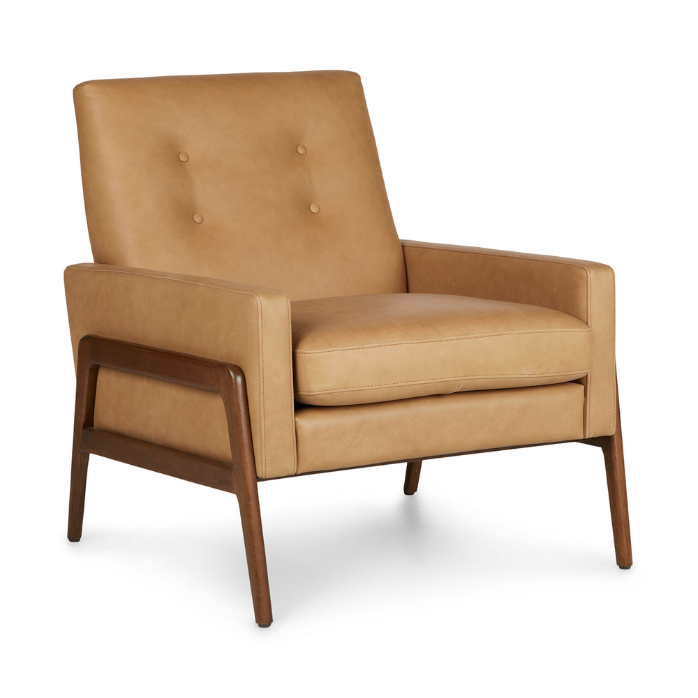 Nord 29" Leather Lounge Chair - Charme Tan - From Where - 
