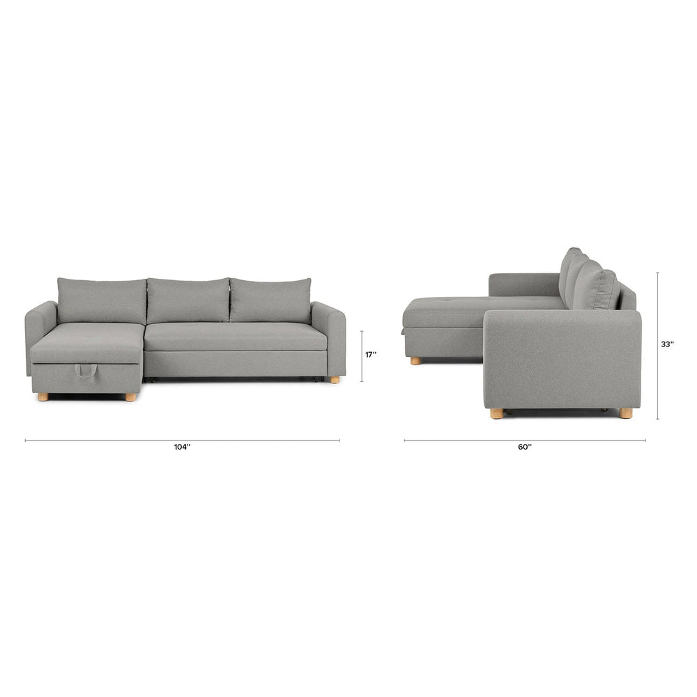 Nordby 104" Reversible Sleeper Sectional - From Where Finds - 