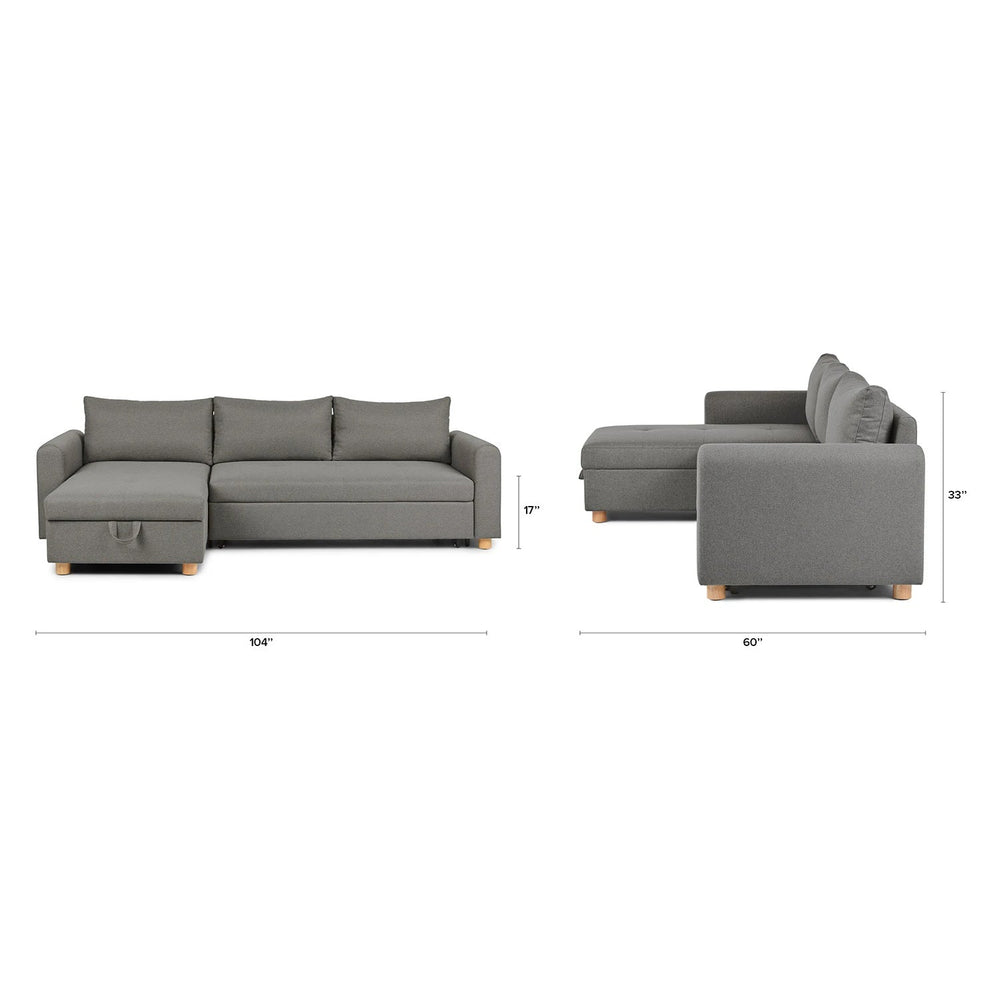 Nordby 104" Reversible Sleeper Sectional - From Where Finds - 