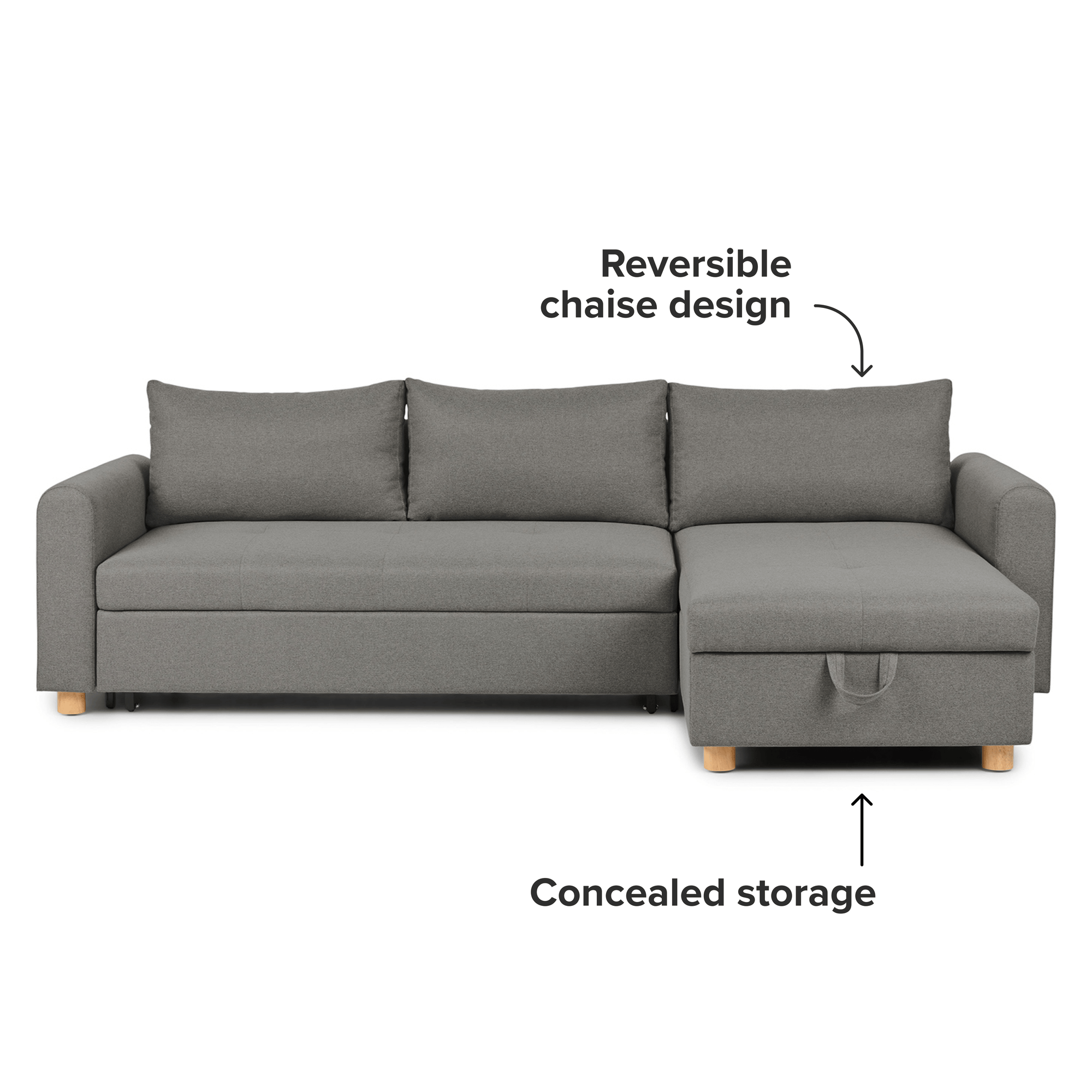 Nordby 104 Reversible Sleeper Sectional - From Where - 