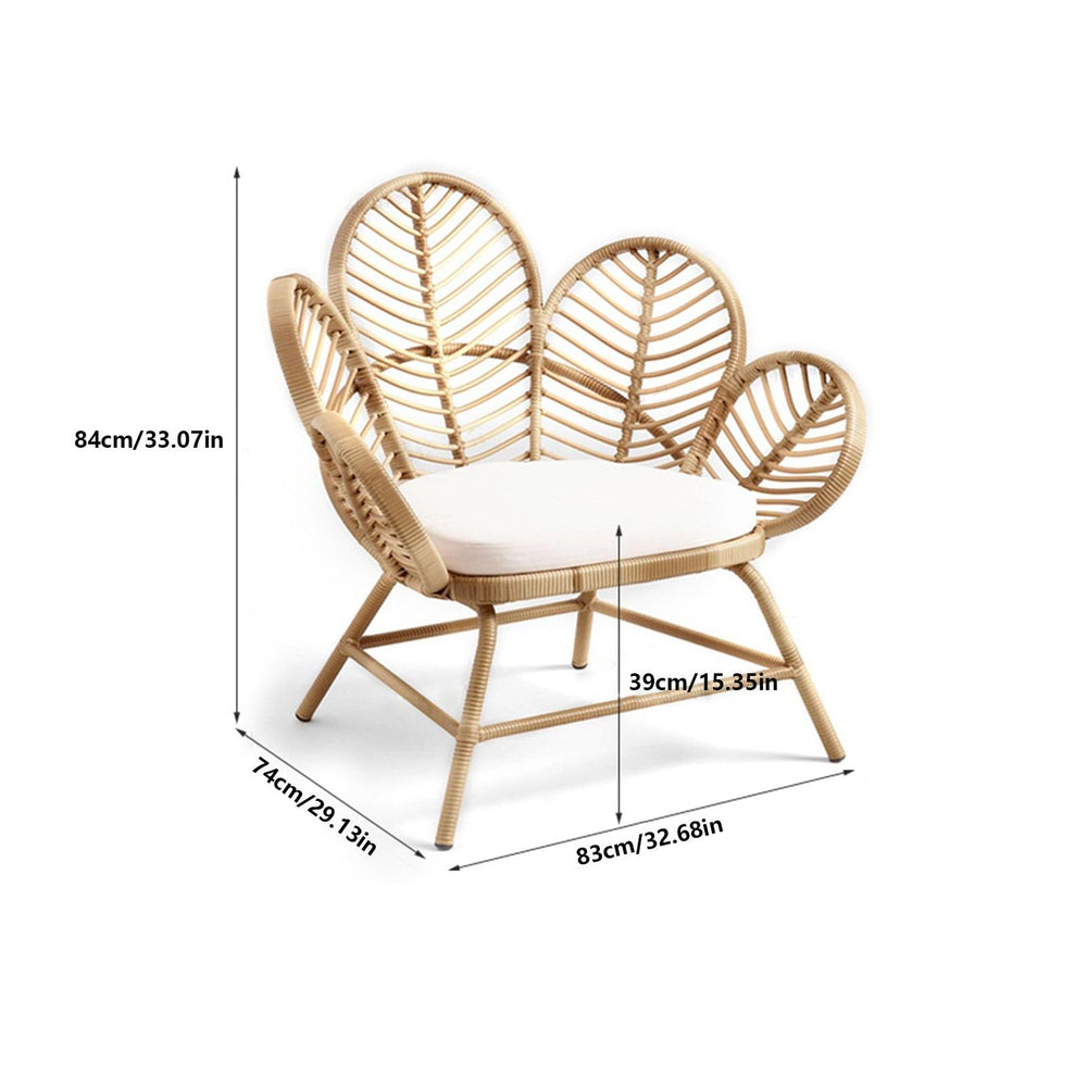 Nordic Rattan Flower Sofa Chair - From Where - 