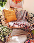 Nordic Rattan Flower Sofa Chair - From Where - 