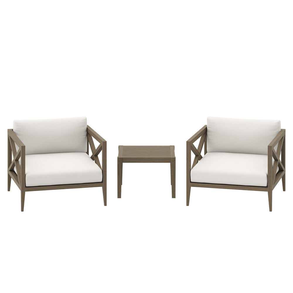Northlake 3 - Piece Teak Outdoor Chair Set - From Where Finds - 